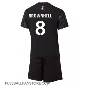 Burnley Josh Brownhill #8 Replik Auswärtstrikot Kinder 2024-25 Kurzarm (+ Kurze Hosen)